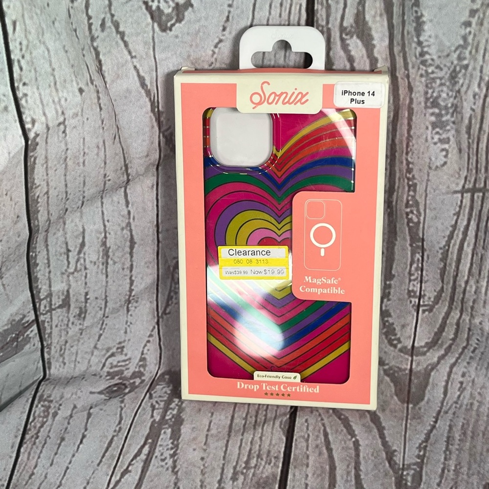 Sonix iPhone 14 Plus, Hard Phone Case, Colorful, Hearts, Shockproof/Shatterproof